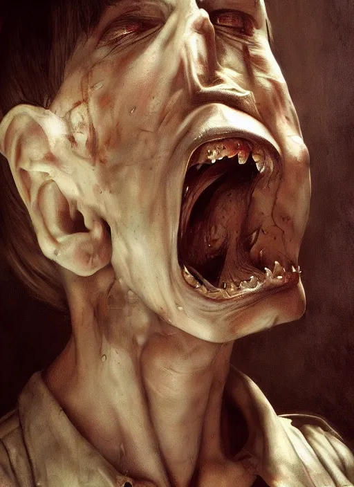 Image similar to hyper realistic, insanity of the mind, inspired by silent hill, painted by keith thompson, caravaggio, masterpiece, artstation