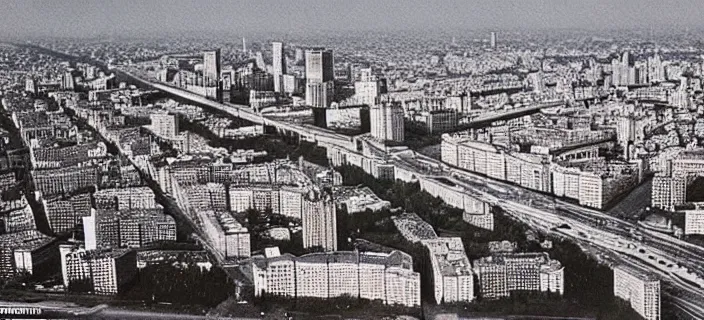 Prompt: photo taken in the 1 9 8 0's of the city of moscow