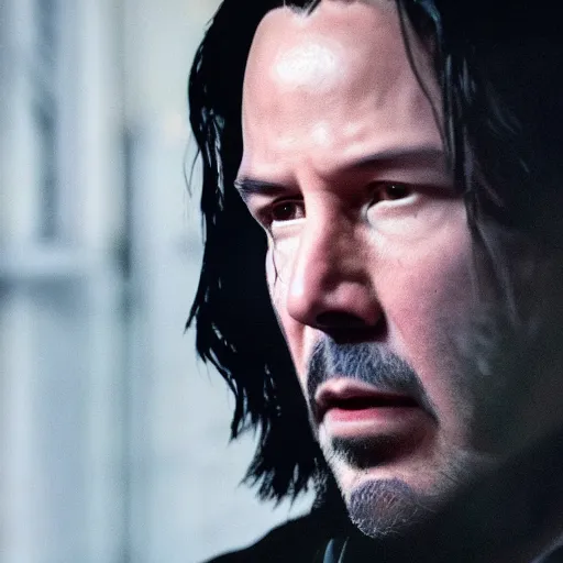 Image similar to Keanu reeves as The punisher 4K detail