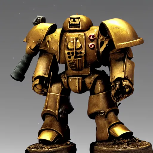 Image similar to metaljesusrocks in warhammer 4 0, 0 0 0 power armor
