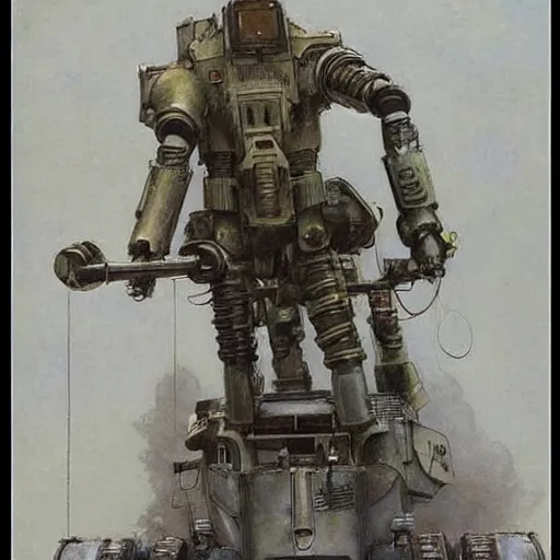 Prompt: (((((((((((robot world war one army tank robot))))))))))) . muted colors. by Jean-Baptiste Monge !!!!!!!!!!!!!!!!!!!!!!!!!!!!!!!!!!!!!!!!