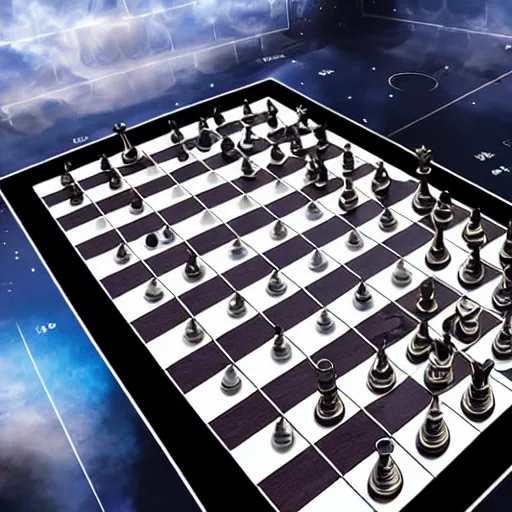 Prompt: a solar system layout like a chessboard, highly detailed digital art but as photography, marvel cinematic, 4 k, studio lighting, wide angle shot, panoramic