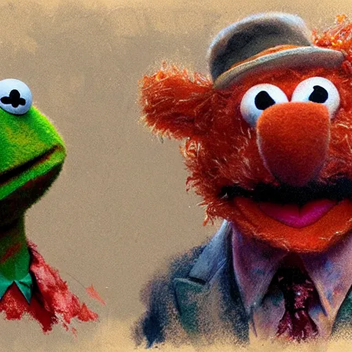 Image similar to the muppets, craig mullins