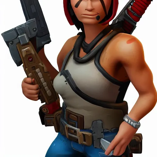 portrait of renegade raider from fortnite holding a | Stable Diffusion