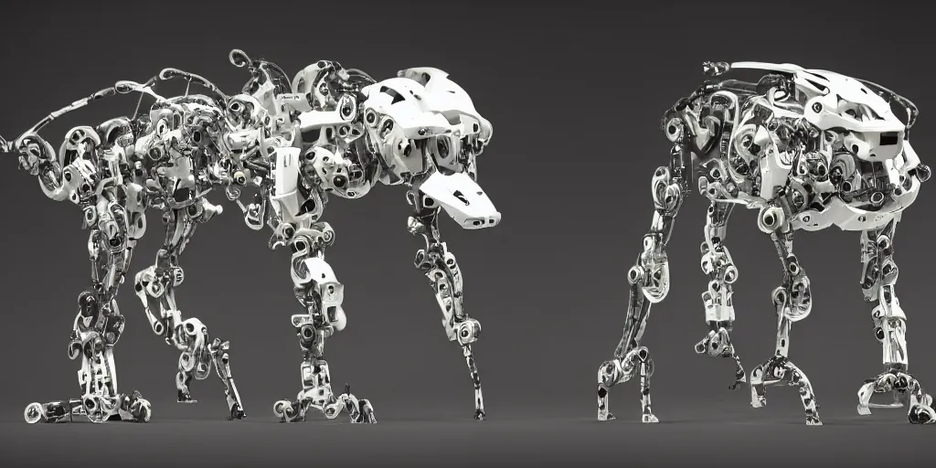 Image similar to photo of cybermorphic robotic animal