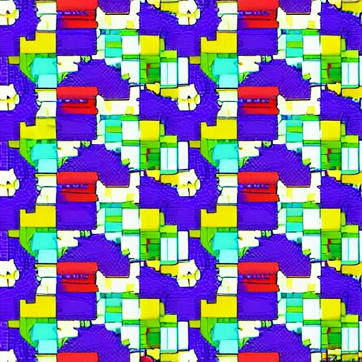 Prompt: a pattern inspired by pokemon backgrounds, gameboy color graphics