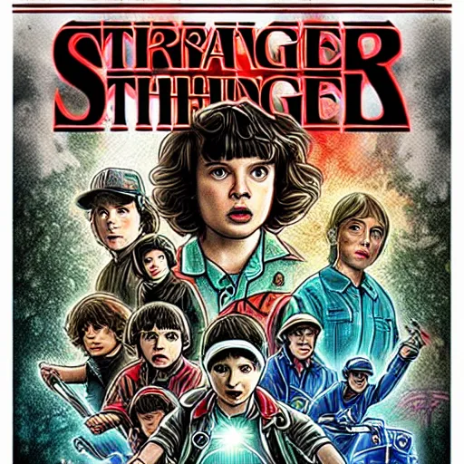 Prompt: stranger things meets ghost busters