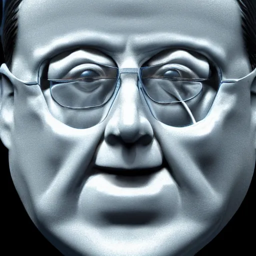 Prompt: stephen colbert face inside a foamy!!! a clear beer stein, 8 k, ultra realistic details