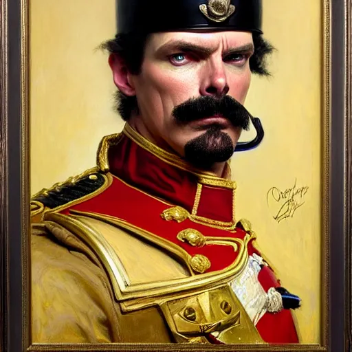 Image similar to drdisrespect as napoleon, breath taking, dignified, highly detailed painting by gaston bussiere, j. c. leyendecker, greg rutkowski, craig mullins 8 k