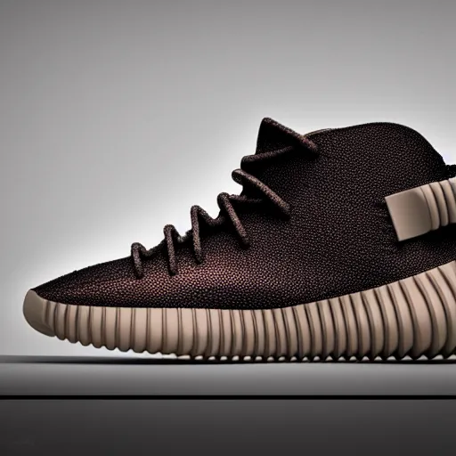 Image similar to A new design for a Yeezy shoe, revealed 3022, octane render, professional lighting, unreal engine 5