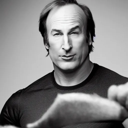 Prompt: bob odenkirk on steroids