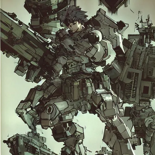 Image similar to bastion 2011, art by Yoji Shinkawa