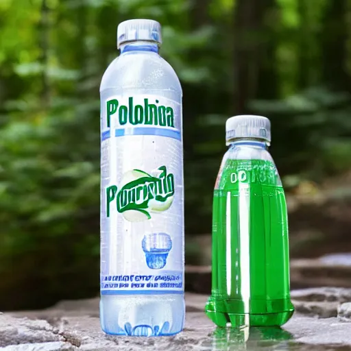 Prompt: poland spring water bottle