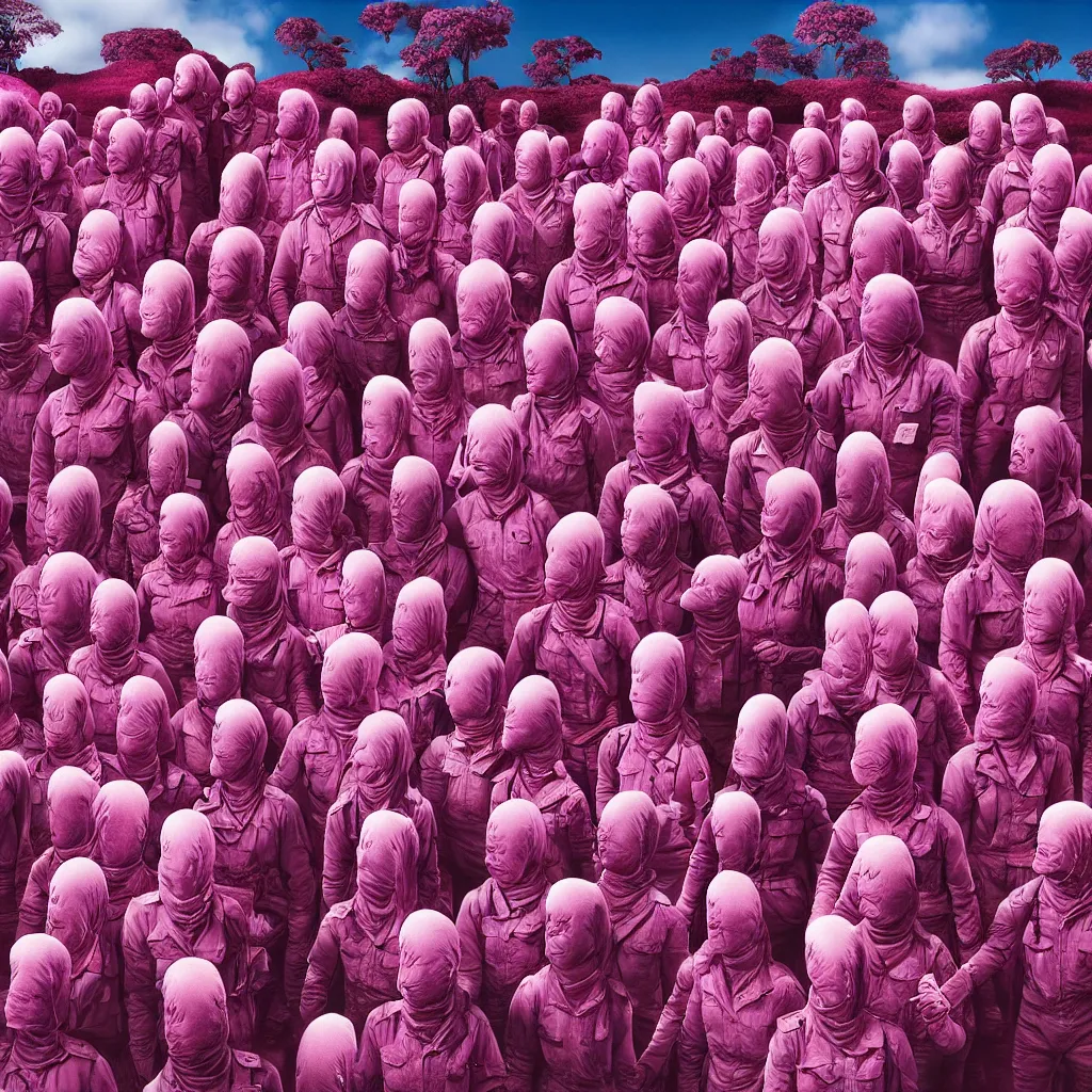 Image similar to advertising campaign by richard mosse