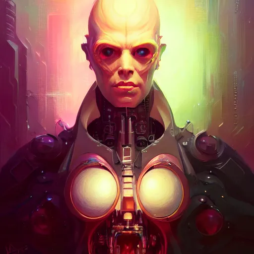 Image similar to a portrait of a cybernetic pinhead, cyberpunk concept art by pete mohrbacher and wlop and artgerm and josan gonzales, digital art, highly detailed, intricate, sci-fi, sharp focus, Trending on Artstation HQ, deviantart, unreal engine 5, 4K UHD image