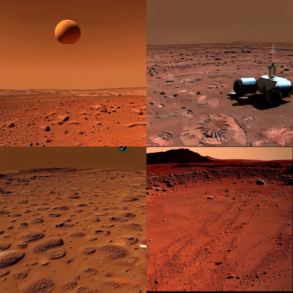 Prompt: god's vacations on mars