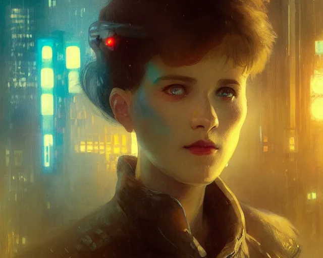 Image similar to 2 0 1 8 blade runner movie still girl look at the cityscape from roof perfect face fine realistic face pretty face neon puffy jacket blue futuristic sci - fi elegant by denis villeneuve tom anders zorn hans dragan bibin thoma greg rutkowski ismail inceoglu illustrated sand storm alphonse mucha