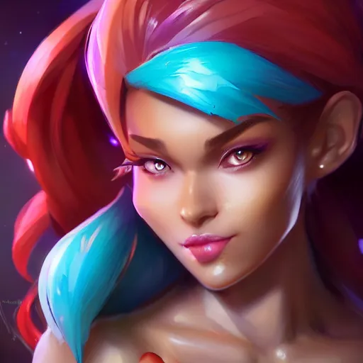 a portrait of shantae, made by stanley artgerm lau, | Stable Diffusion ...
