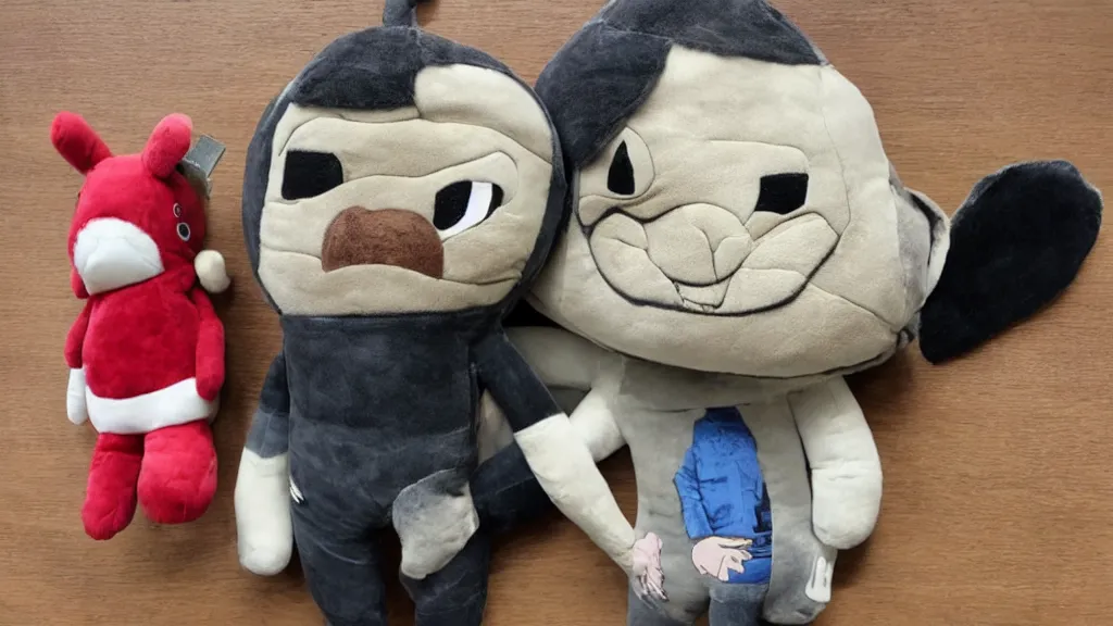 Prompt: Joe Rogan plushie toy