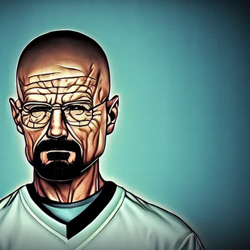 Image similar to roided up walter white