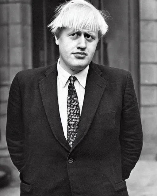 Image similar to a 1 9 6 0 s portrait of a looking like boris johnson