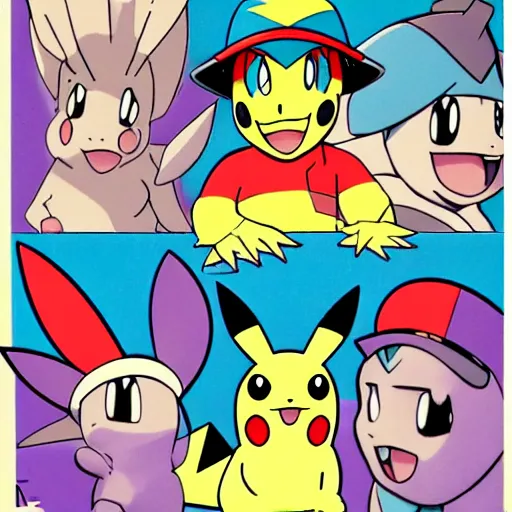 Image similar to pokemon cartoon by hanna - barbera, 8 0 s style