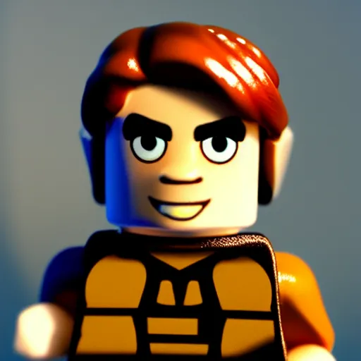 Image similar to link minifigure, Photorealism, cinematic lights, 35mm