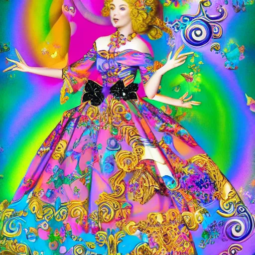 Image similar to Lisa Frank and Baroque collaboration