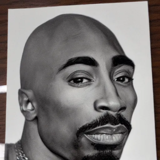 Prompt: tupac shakur age 9 0 photograph realistic