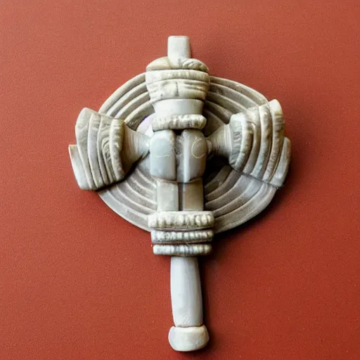 Image similar to handmade soapstone crosier, Egyptian style, modern handiwork