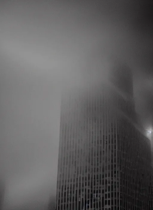 Image similar to a 2 8 mm macro photo of lightning striking the top of a building in a city, long exposure, misty, night, splash art, movie still, bokeh, canon 5 0 mm, cinematic lighting, dramatic, film, photography, golden hour, depth of field, award - winning, anamorphic lens flare, 8 k, hyper detailed, 3 5 mm film grain