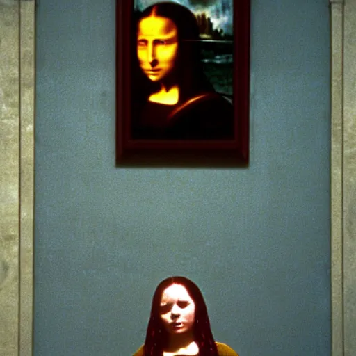 Image similar to movie still from Mona Lisa in the fifth element