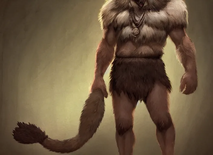 Image similar to burly tough character feature portrait of the anthro male anthropomorphic wolf fursona animal person wearing tribal primitive caveman loincloth outfit full wolf fur body standing in the entrance to the cave, head center framed character design stylized by charlie bowater, ross tran, artgerm, makoto shinkai, detailed, soft lighting, rendered in octane