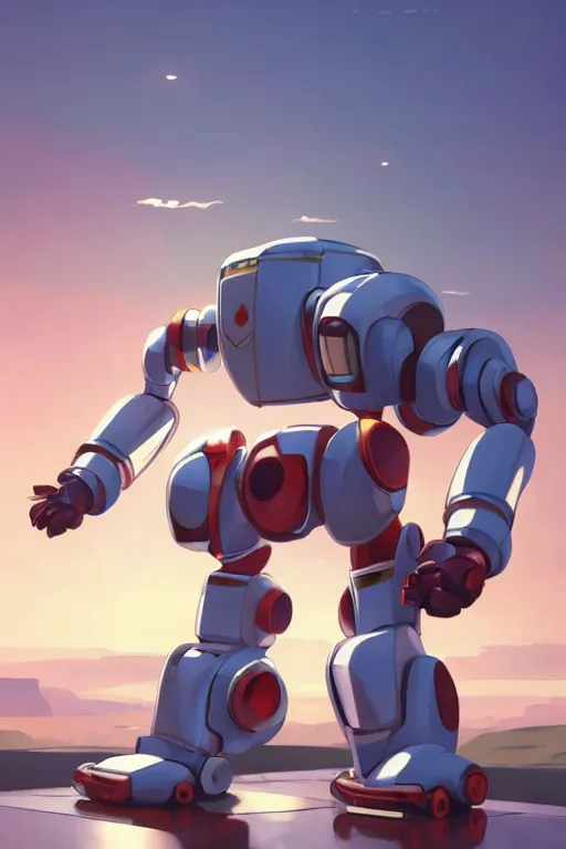 Image similar to metabots medabots medarotto medarot robot minimalist comics, behance hd by jesper ejsing, by rhads, makoto shinkai and lois van baarle, ilya kuvshinov, rossdraws global illumination ray tracing hdr radiating a glowing aura