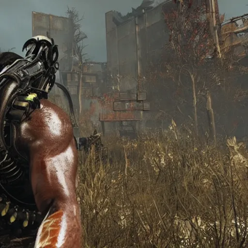 Prompt: predator in fallout 4