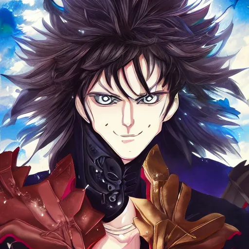 Prompt: portrait of diomedes, anime fantasy illustration by tomoyuki yamasaki, kyoto studio, madhouse, ufotable, comixwave films, trending on artstation