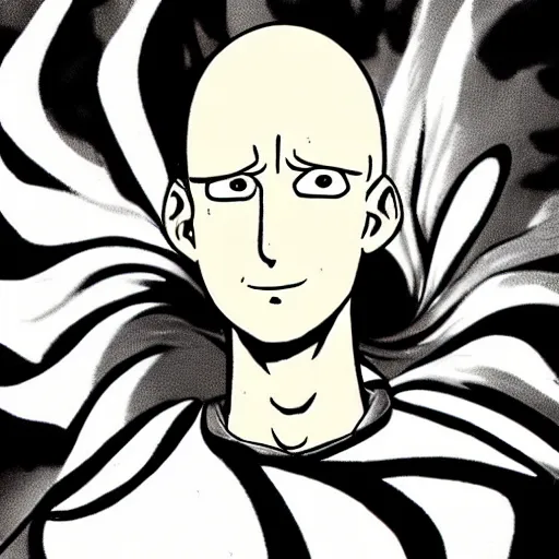 Image similar to portrait of saitama by dr seuss