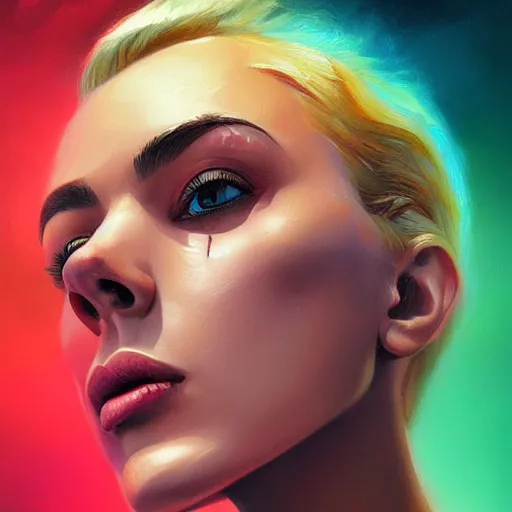 Prompt: hyperrealistic oil painting of electric hero, cute - fine - face, pretty face, oil slick hair, realistic shaded perfect face, extremely fine details, realistic shaded lighting, dynamic background, artgerm, 8 k ultra realistic, highly detailed, art by christopher balaskas