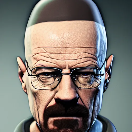 Prompt: walter white, 4k, realistic, unreal engine render, trending in artstation, artstationHD, artstationHQ