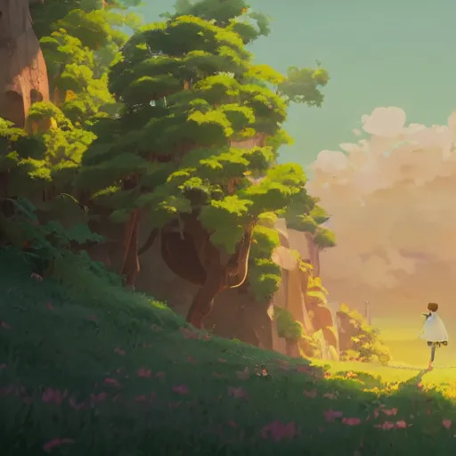 Image similar to song of myself, i am of old and young, of the foolish as much as the wise, regardless of others, ever regardful of others, cory loftis, james gilleard, atey ghailan, makoto shinkai, goro fujita, studio ghibli, rim light, exquisite lighting, clear focus, very coherent, plain background