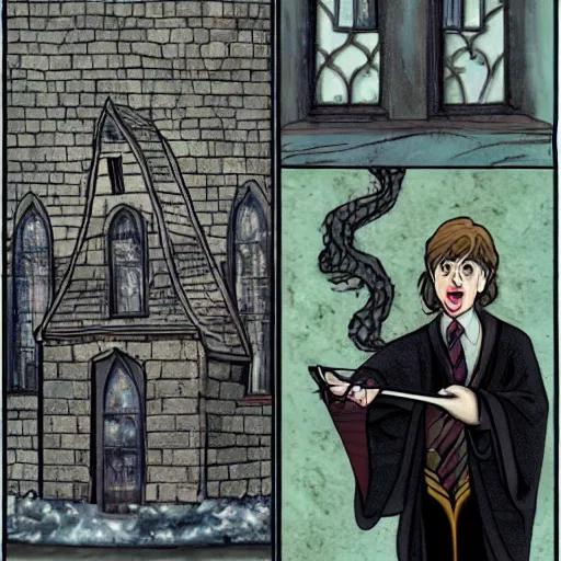 Prompt: melting harry potter