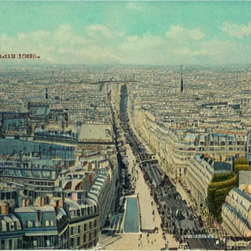 Prompt: paris in 1 9 0 0, colorized picture