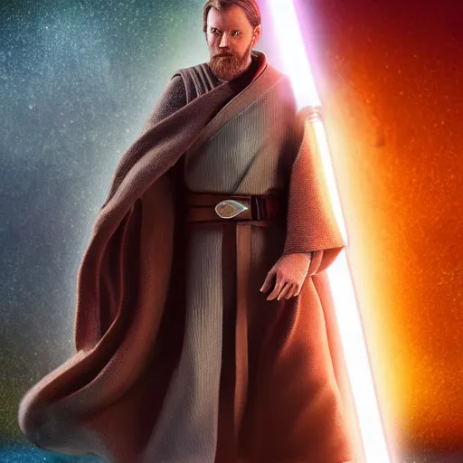 Image similar to obi wan kenobi, 4 k realistic photo