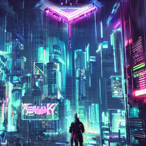 Prompt: cyberpunk dreamscapes,