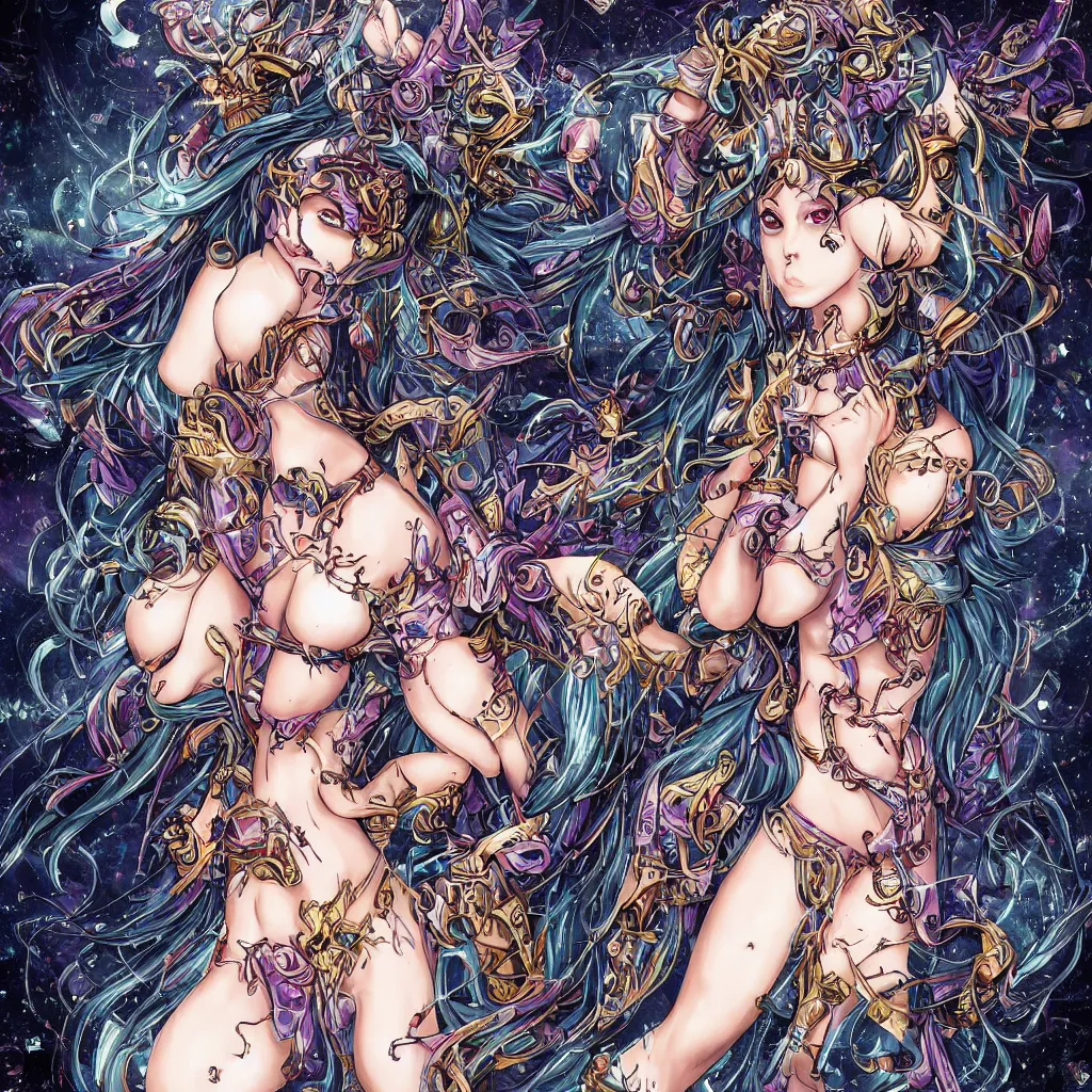 Image similar to a unique beautiful goddess of destruction, detailed, pretty,