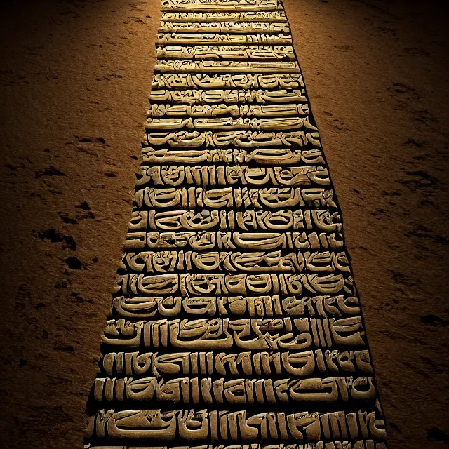 Prompt: ultra - realistic photo a partially - unrolled dead sea scroll with nabeatean aramaic in short sideways columns, dark, brooding, volume lighting, atmospheric lighting, painted, intricate, ultra detailed by dave dorman, well composed, best on artstation, cgsociety, epic, stunning, gorgeous, intricate detail, wow, masterpiece