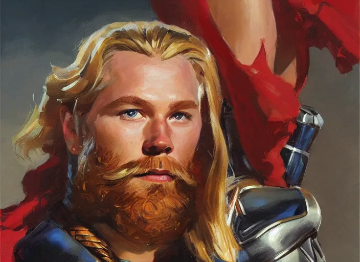 a highly detailed beautiful portrait of thor, by | Stable Diffusion ...