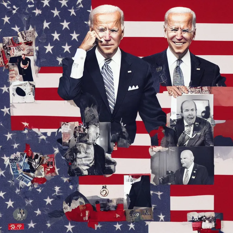 Image similar to joe biden sniffing boards of canada, album cover art, highly detailed