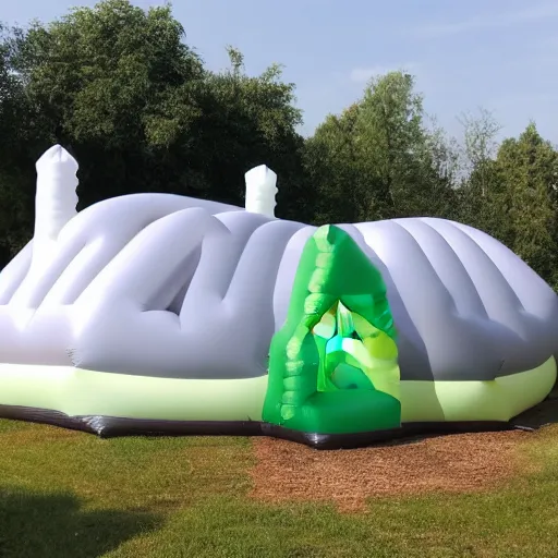 Prompt: inflatable house