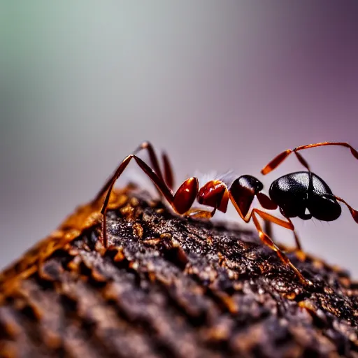 Prompt: macro photo of a beautiful ant, realistic, 8k, well detailed photo